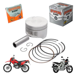 Kit Pistão Anel Honda Cbx 250 Xr 250 Std 025 050 075 100 Dyamond Motor Moto