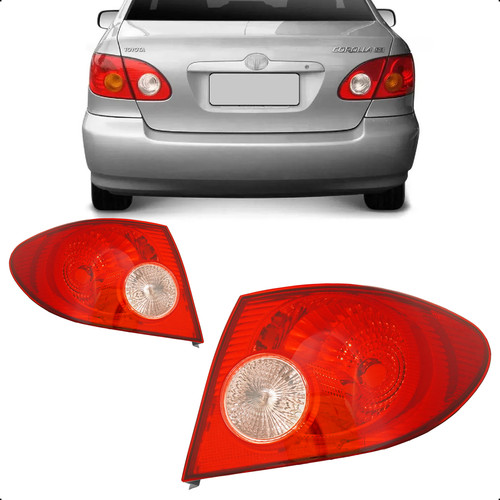 Lanterna Sinaleira Traseira Toyota Corolla 2005 2006 2007 2008 TYC Canto Ré Rosa otima qualidade