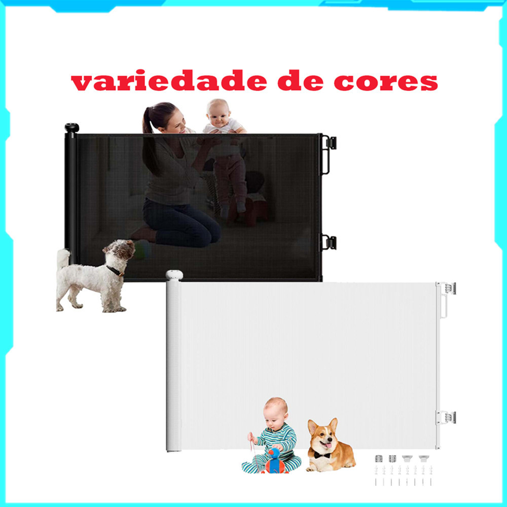 A porta retrátil da segurança da escada de 1.5m aumentau a cerca exterior interna do isolamento de 86cm