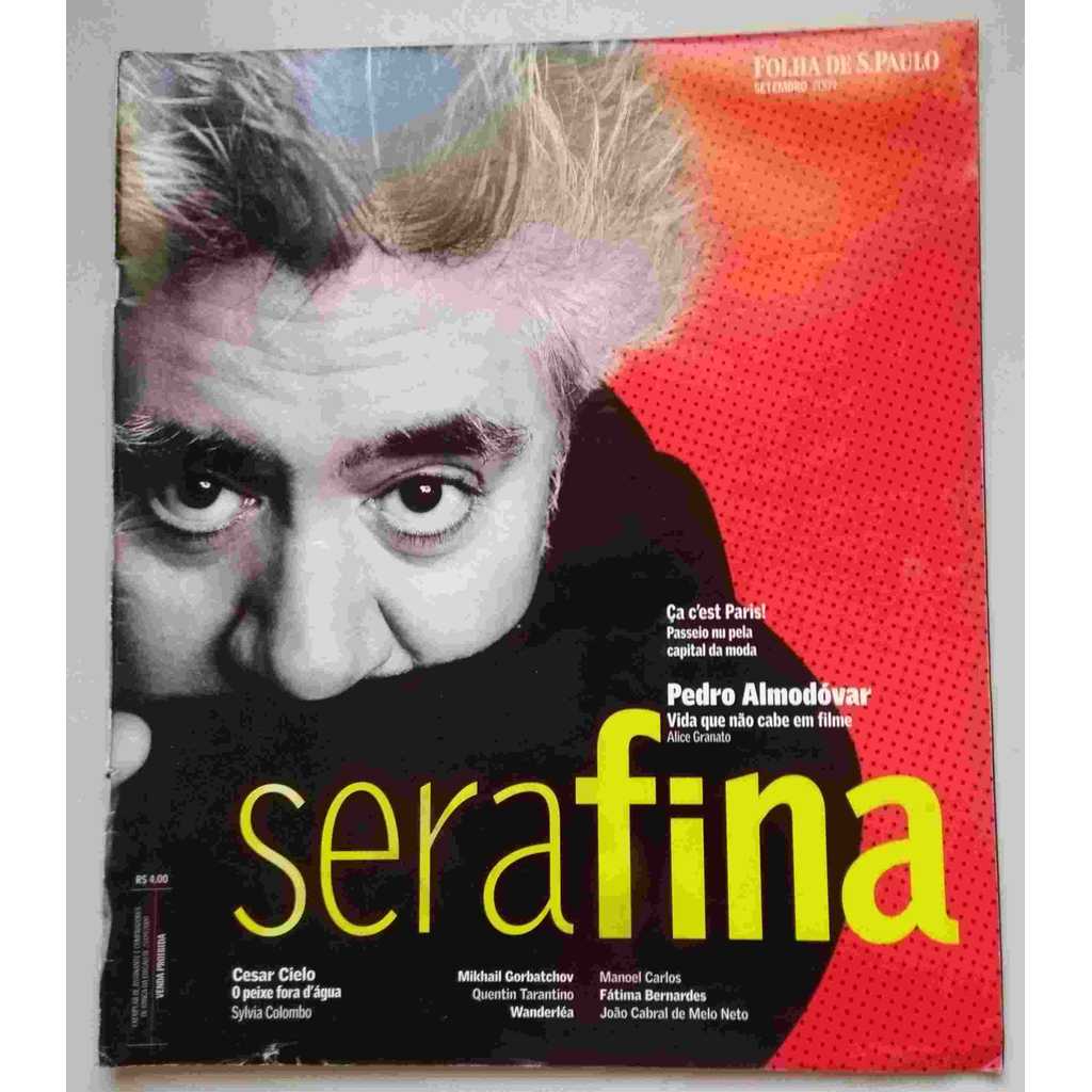 Revista Serafina de Pedro Almodóvar; Wanderléa; João Cabral de Melo Neto 4910002