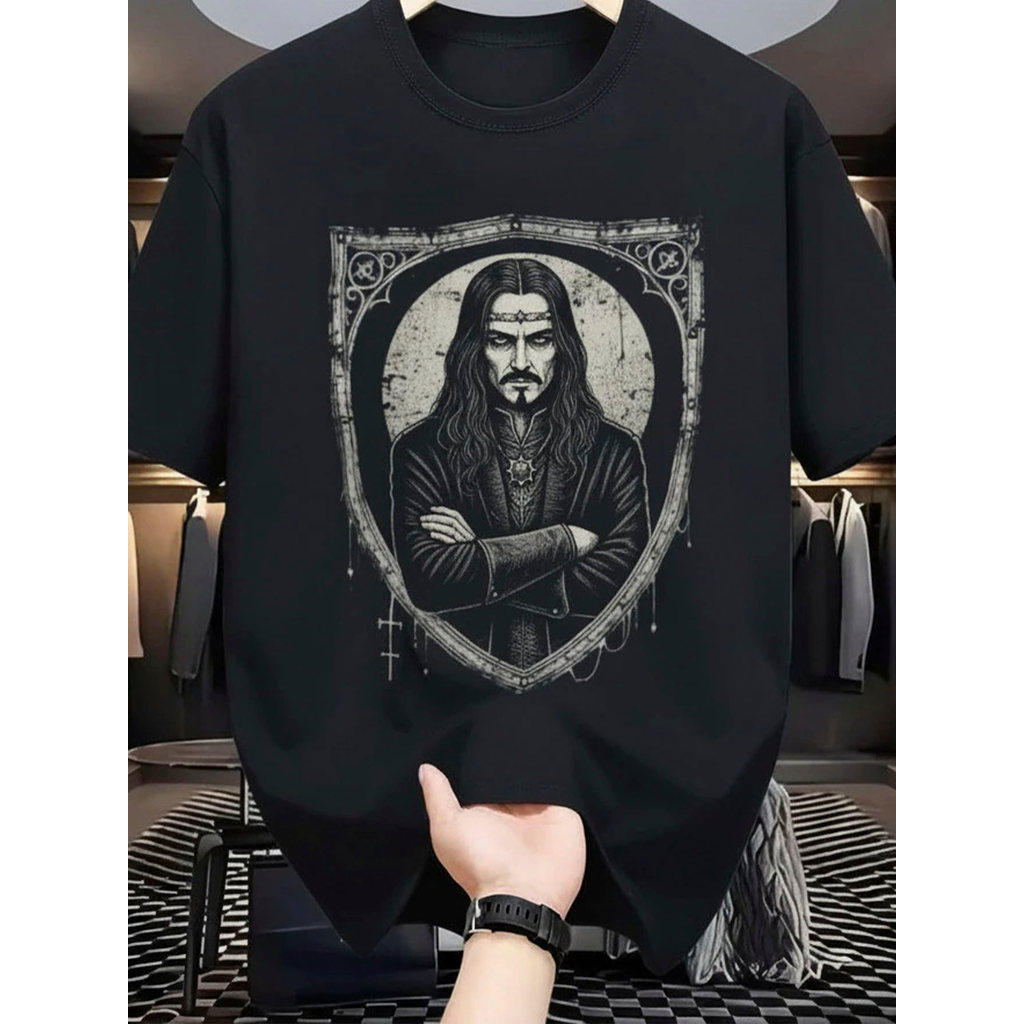 Camiseta Masculina Streetwear Soberano das Trevas Estampada Lançamento Camiseta 100% Algodão Camisetão - Excelencia