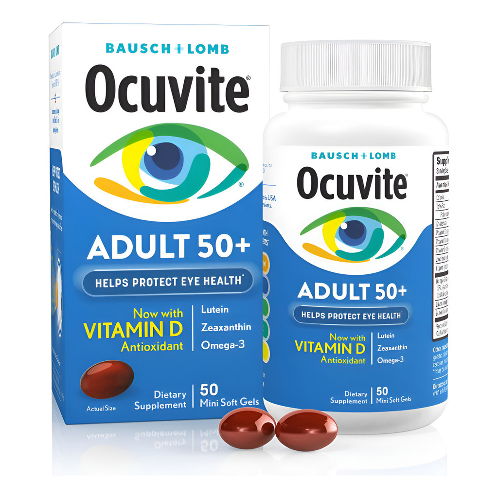 Ocuvite 50+ Bausch & Lomb 50 Cápsulas Original Importado EUA Lacrado