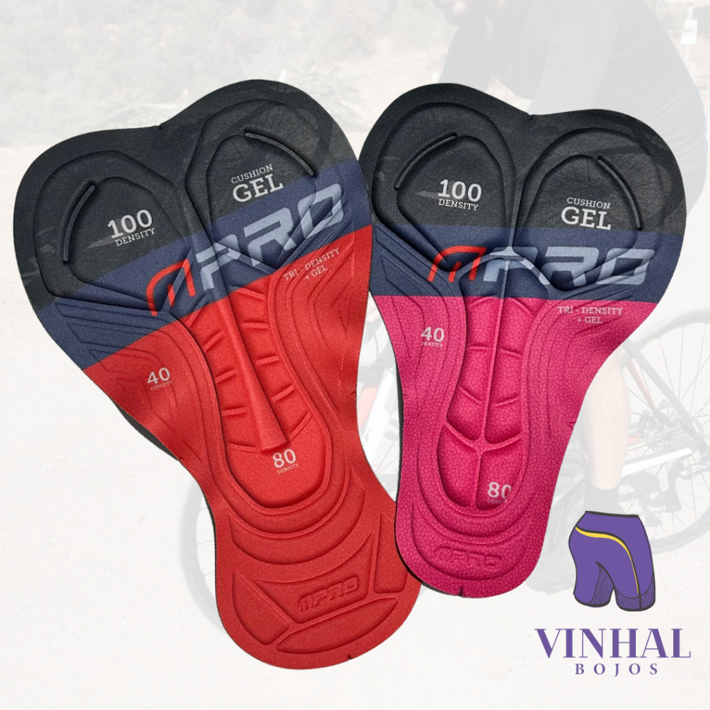 FORRO PAD CICLISTA COM GEL DENSIDADE 100