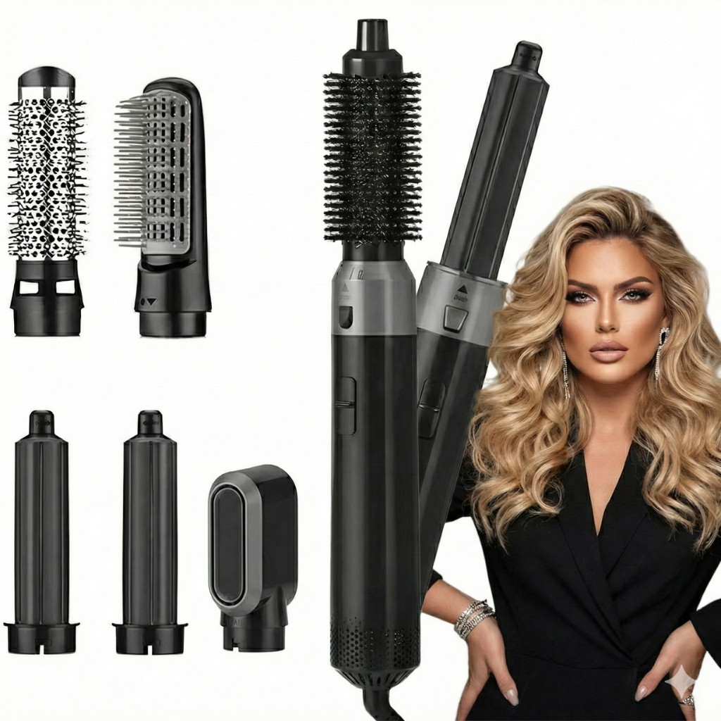 Escova 5 em 1 Secador, Pente, Modelador, Aumenta volume Profissional 110V ou 220V