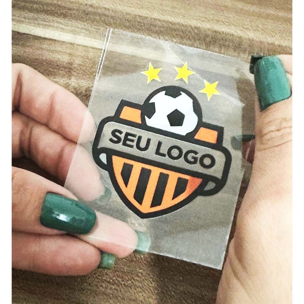 15 Adesivos DTF UV Personalizados TIMES, LOGOS, NOMES. Qualquer imagem.