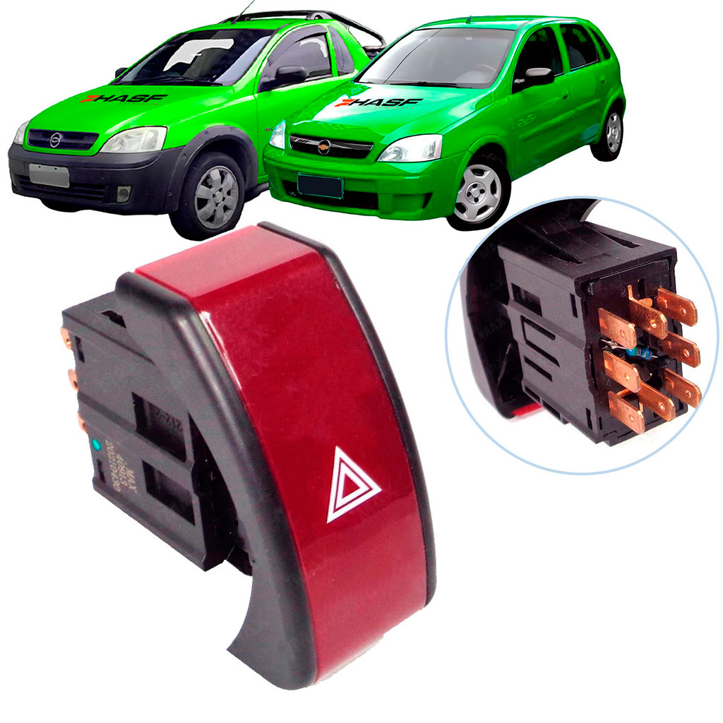 Botão Luz Pisca Alerta Emergência Corsa Montana 2002 2003 2004 2005 2006 2007 2008 2009 2010 2011 2012 em Oferta na Shopee