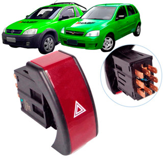 Botão Luz Pisca Alerta Emergência Corsa Montana 2002 2003 2004 2005 2006 2007 2008 2009 2010 2011 2012 em Oferta na Shopee