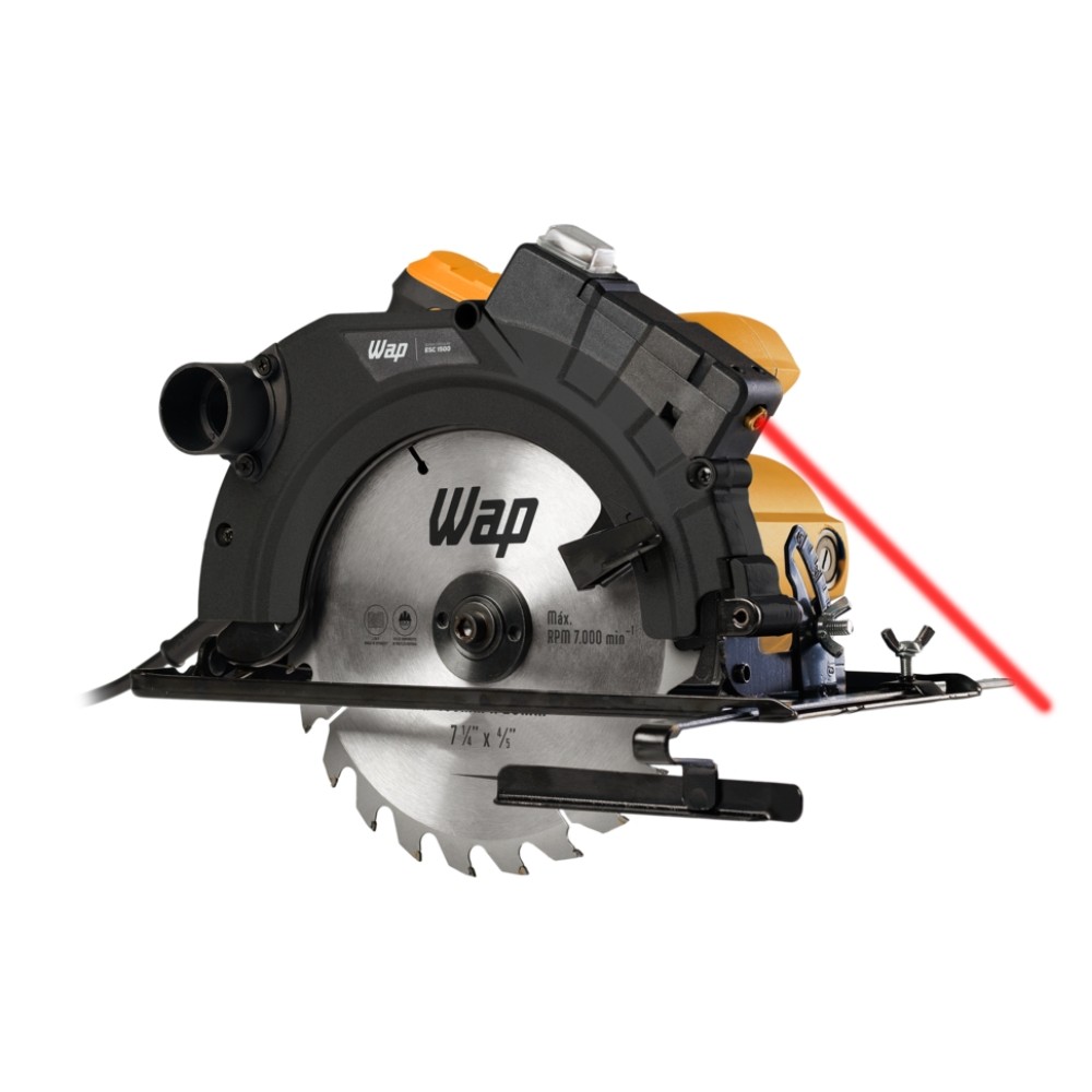 Serra Circular WAP ESC1500 Com Guia Laser E Disco 7.1/4 220V em Oferta na Shopee