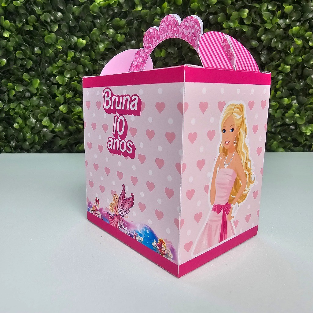 Caixa Lanchinho BARBIE  - Personalizados - Festa infantil - Aniversário - Lembrancinha