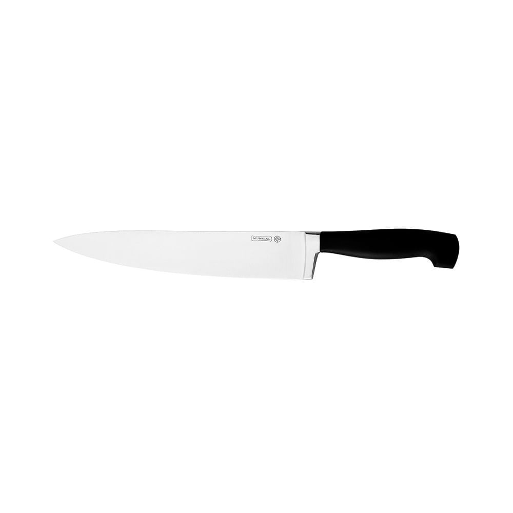 Faca para Carne Mundial Elegance em Inox com Cabo Plástico Preto 8" em Oferta na Shopee