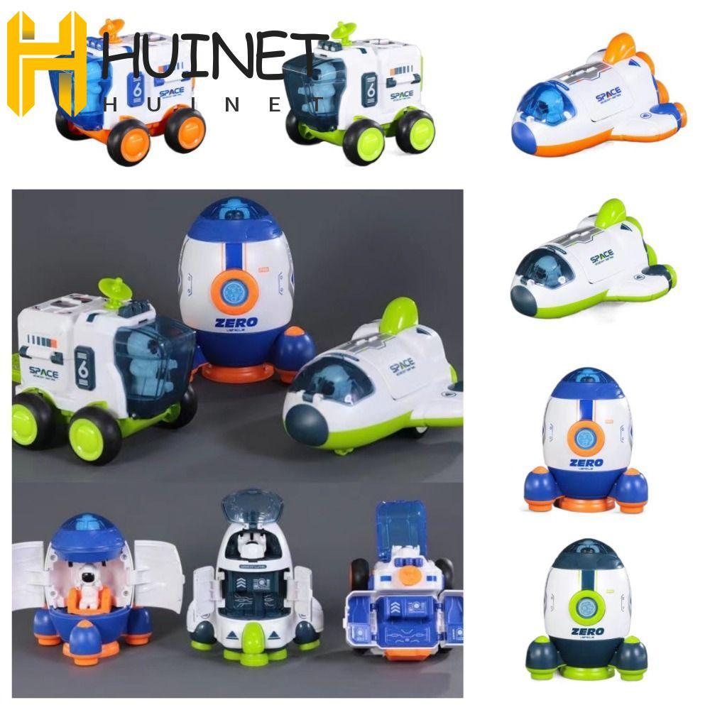 Brinquedos De Exploração Espacial HUINET , Brinquedo De Carro De Inércia De Foguete De Astronauta De Nave , Mini Avião D