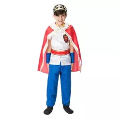 Fantasia de Rei Infantil Longa Com Capa