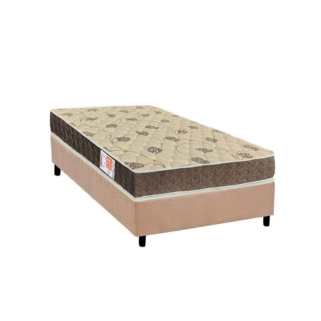 Conjunto Box Solteiro: Colchão Espuma Orthoflex D33 Comfortpedic + Base CRC Suede Clean(78x188) em Oferta na Shopee