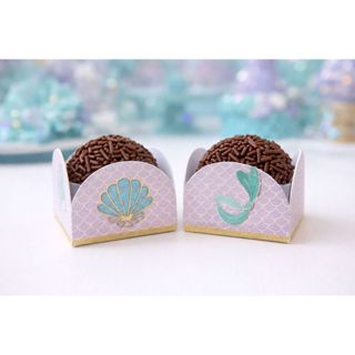 Forminhas para Doces  Tema SEREIA  - Decoração para Festas Aniversário SEREIA em Oferta na Shopee