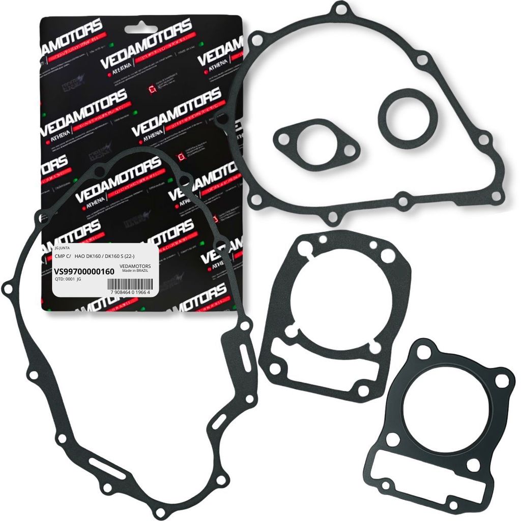 Kit Juntas do Motor P/ Haojue Dk 160 / Dr 160 Vedamotors