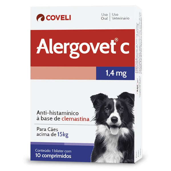 Alergovet C 1,4mg 10 Comprimidos - Coveli — imagem 2 de 2