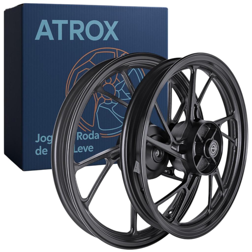 Rodas Liga Leve CG 150 Titan/Fan 2004-2013 CG 150/160 Start 2015-2023 Tambor Mod Pé De Galinha (PAR) — imagem 2 de 2