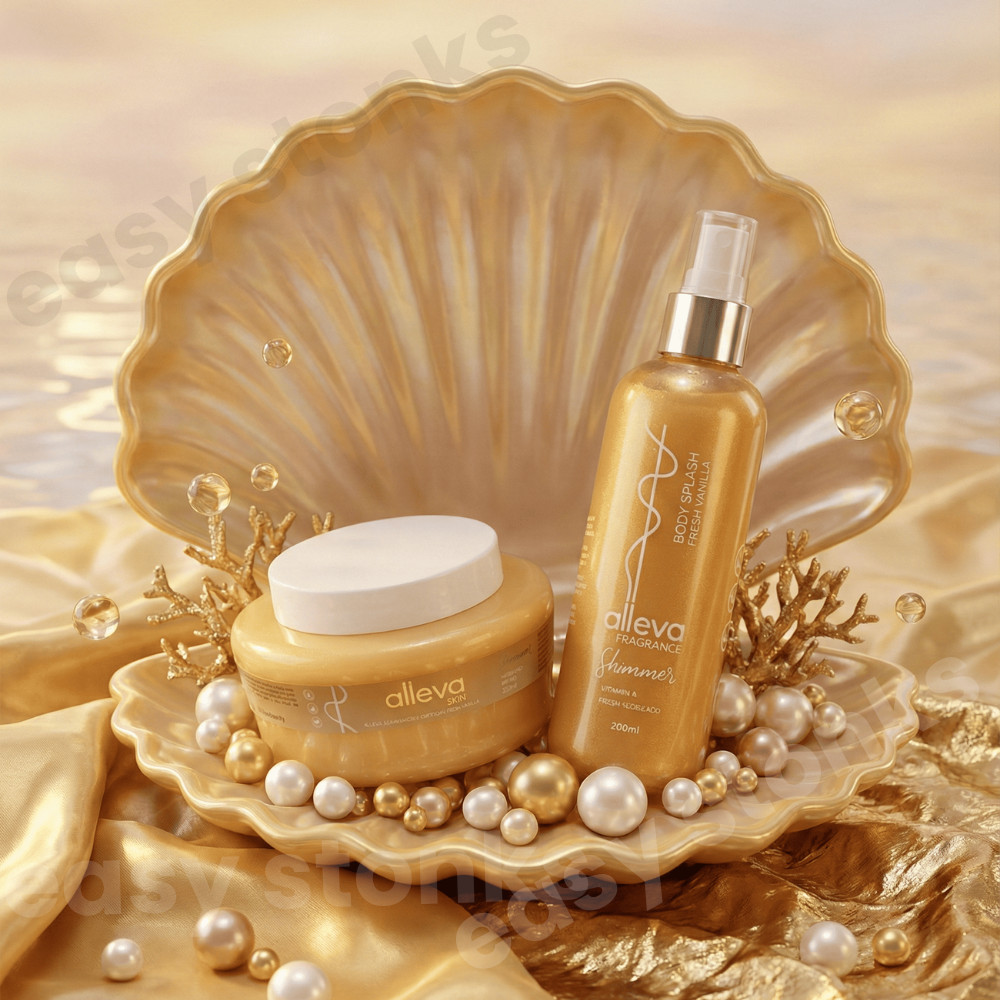 Linha De Limpeza Corporal - Geleia Hidratante Body Splash Iluminador Alleva Beauty Envio Rapido em Oferta na Shopee