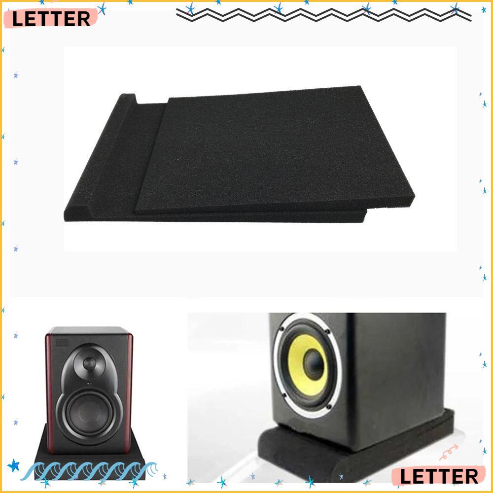 Almofadas De Isolamento De Alto-Falante De Carta , Monitor De Estúdio À Prova De Choque De Espuma Acústica , Pretas