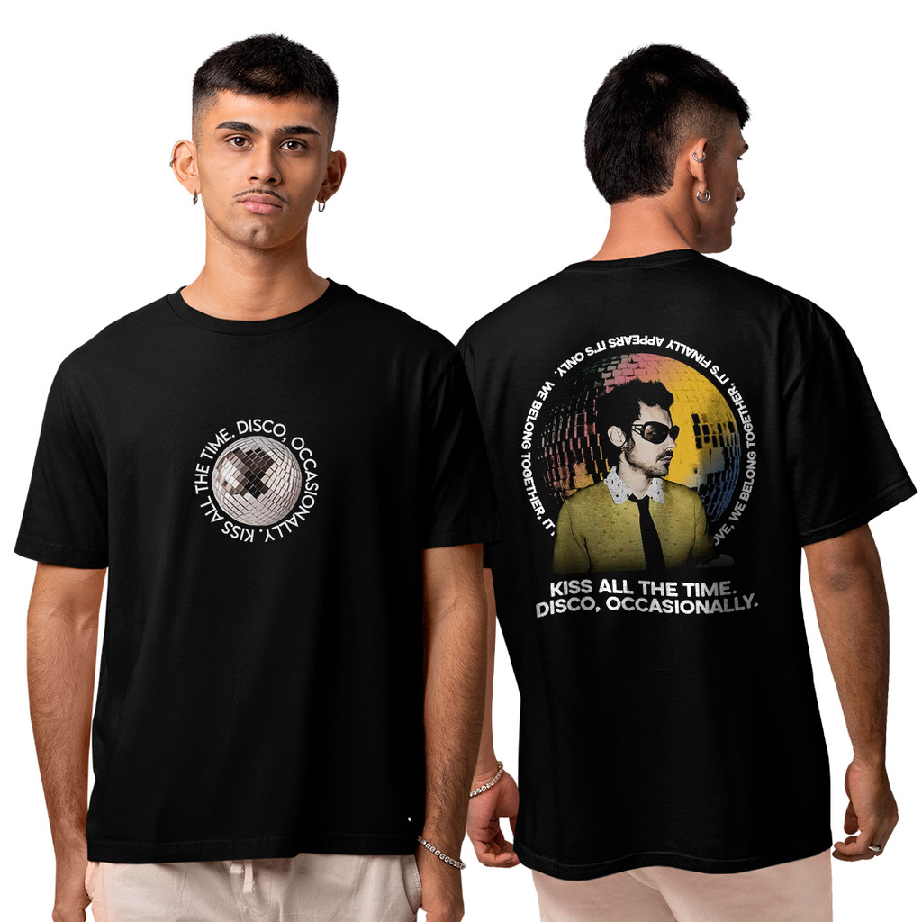 Camiseta Algodão Unissex Harry Kiss All The Time Disco Occasionally We Belong FC