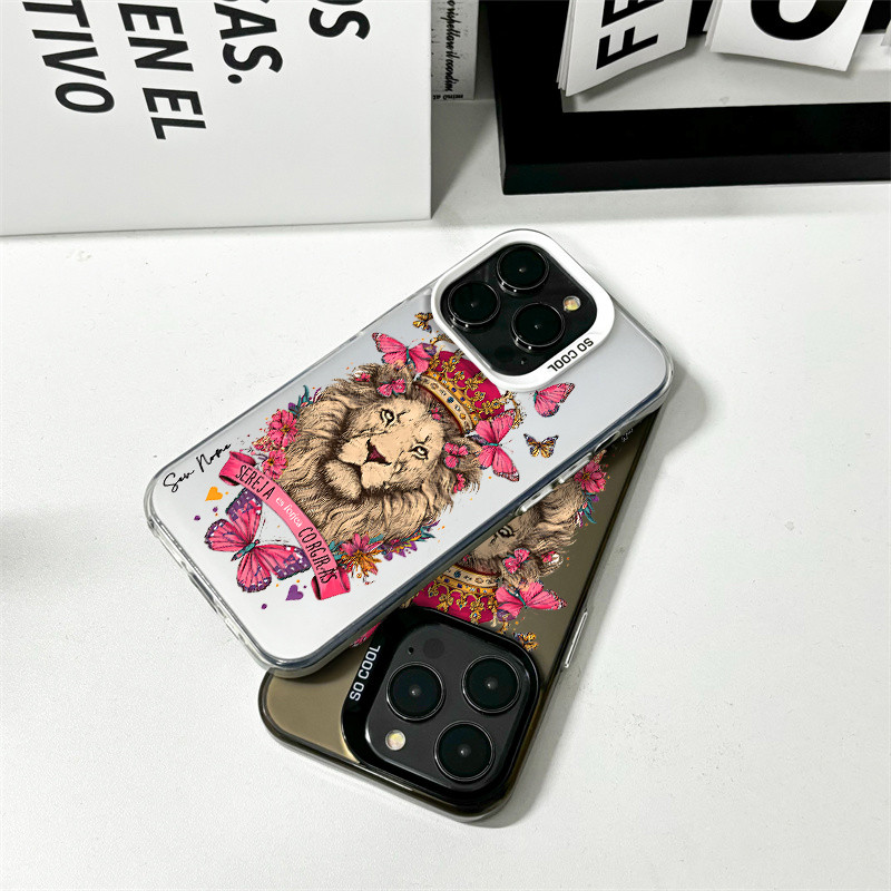 Capinha De Personalizado Leão Borboleta Jesus Para Samsung S20 S21 FE S22 S23 S24 S25 Capa À Prova De Choque