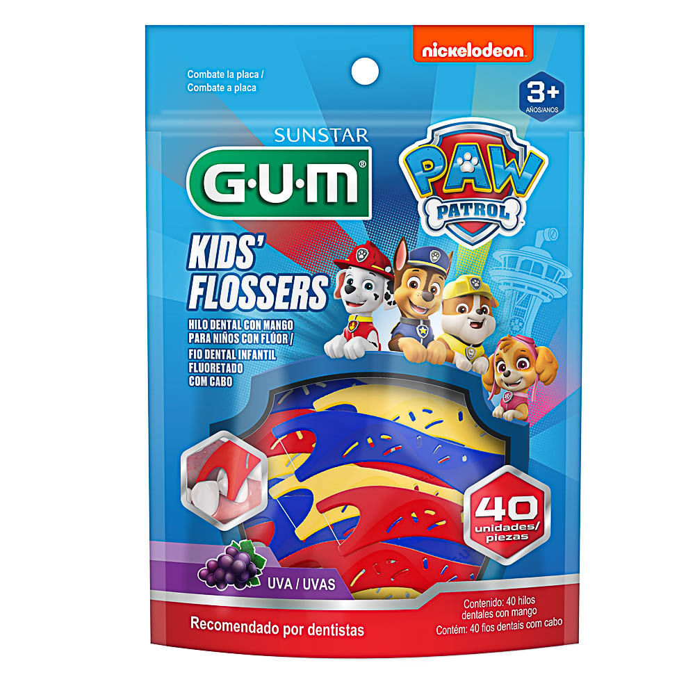 Fio Dental Fluoretado Infantil com Cabo Sunstar Gum Patrulha Canina 40 Unidades em Oferta na Shopee