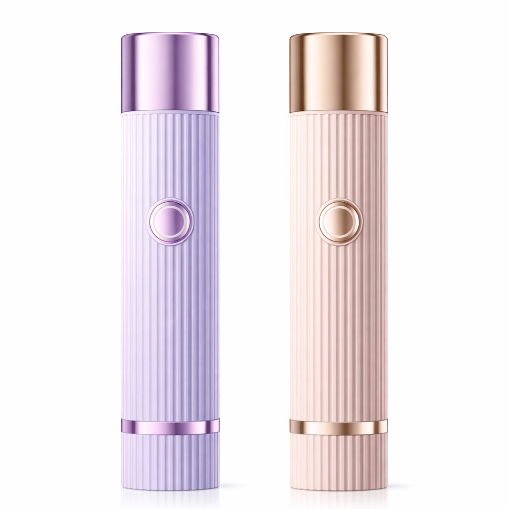 Aparador de Pelos Feminino 2 em 1 Depilador Facial Portátil Recarregável USB Sem Dor