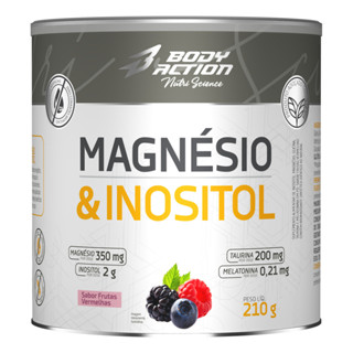 Magnesio & Inositol 210g Frutas Vermelhas Bodyaction em Oferta na Shopee