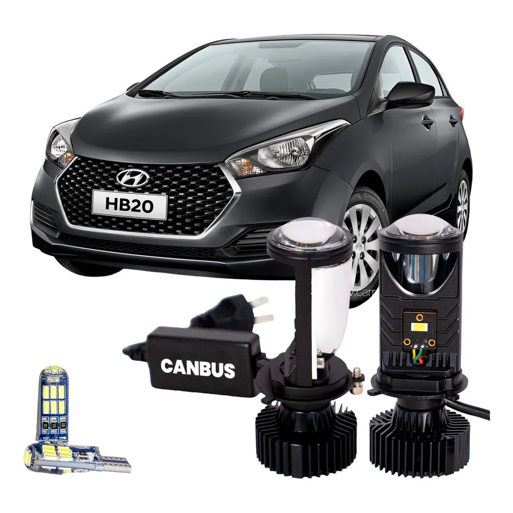 Lampadas Ultra Led  Hb20 2016 A 2019 H4 30000lm 6500k H4 em Oferta na Shopee