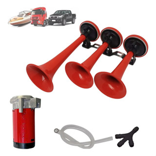 Buzina A Ar 3 Corneta Verdureiro Com Compressor 12v Caminhão CARRO Universal em Oferta na Shopee
