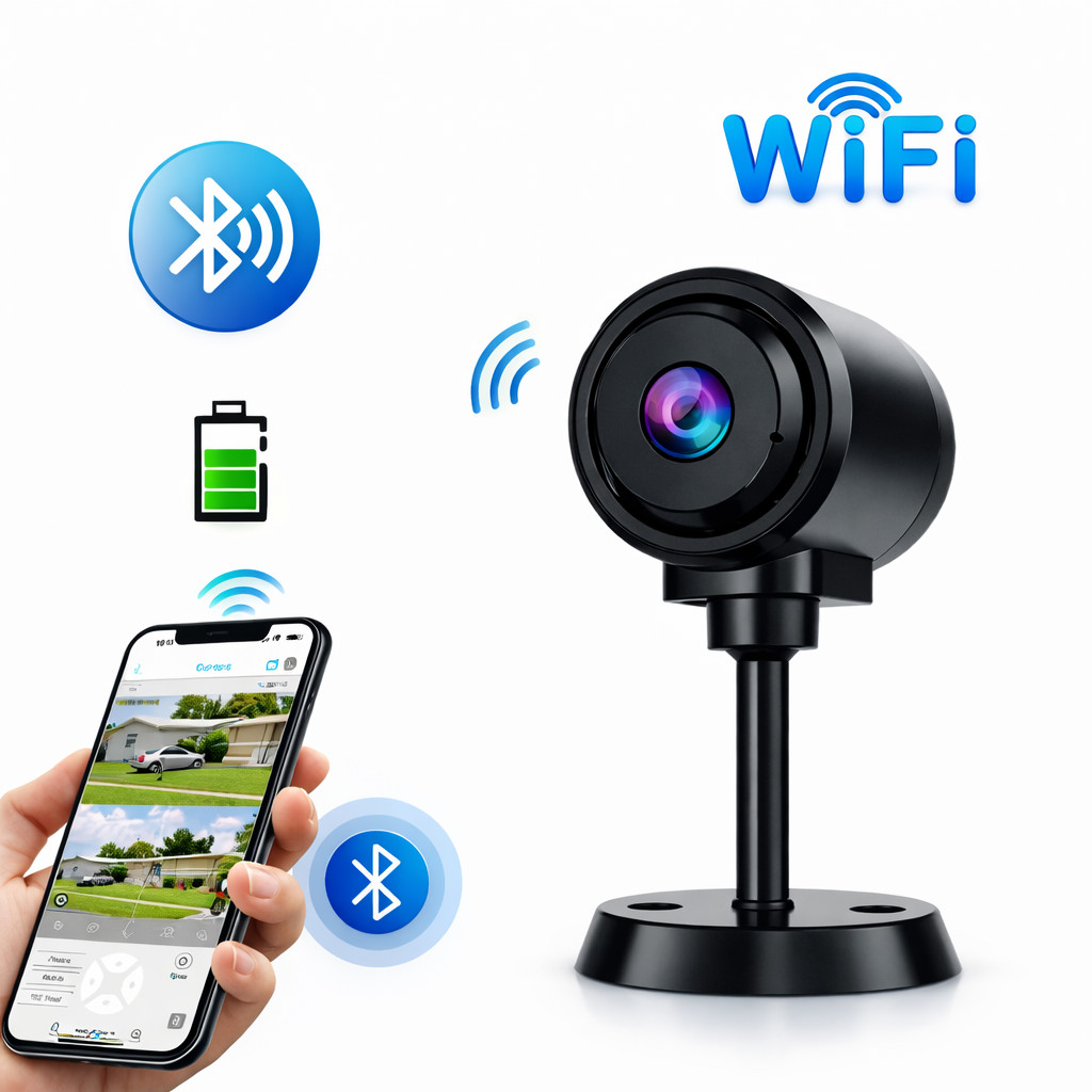 Mini Câmera WiFi de Segurança com Bateria HD 1080P Visão Noturna Monitoramento pelo Celular