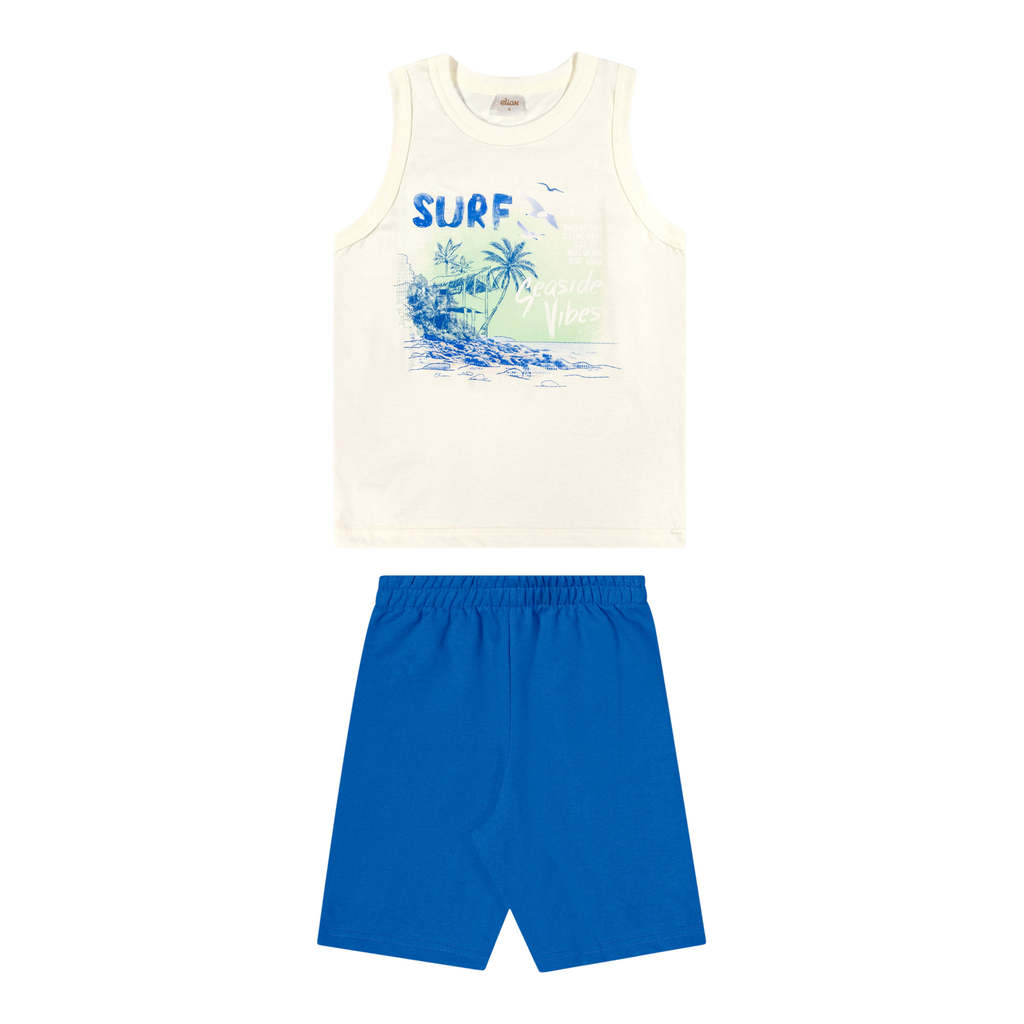 Conjunto Infantil Menino Radical Elian Bege em Oferta na Shopee