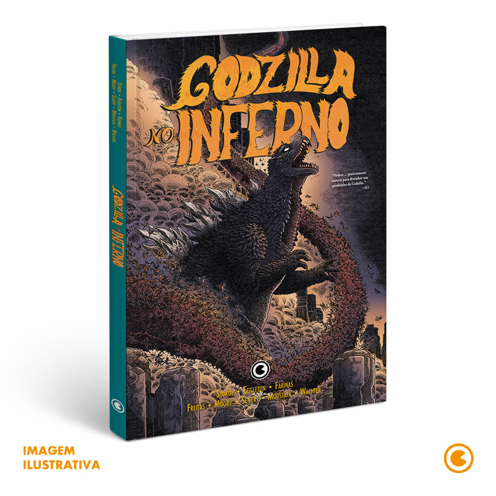 Capa do livro Comics - Godzilla no Inferno - por James Stokoe - Editora Conrad