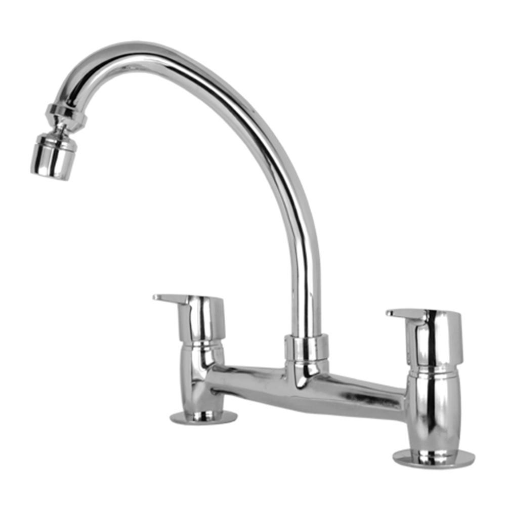 Misturador de Mesa p/Cozinha Bica Móvel Easy Cromado Romar