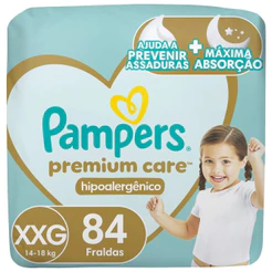 Fralda Pampers Premium Care Xxg 84 Unidades