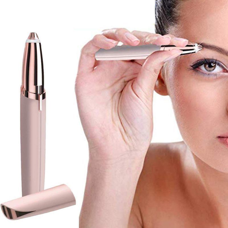 Depilador de Sobrancelha, Buço, Nariz e Orelha, Rosto Facial Tira pelos Indolor Recarregável USB, Portátil