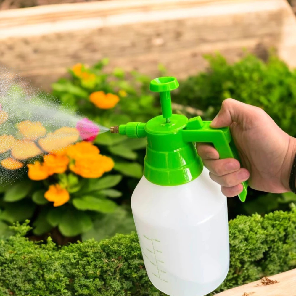 Pulverizador Plantas Água Gatilho Reservatório Pressão Verde Bico Ajustável Jardinagem Borrifador