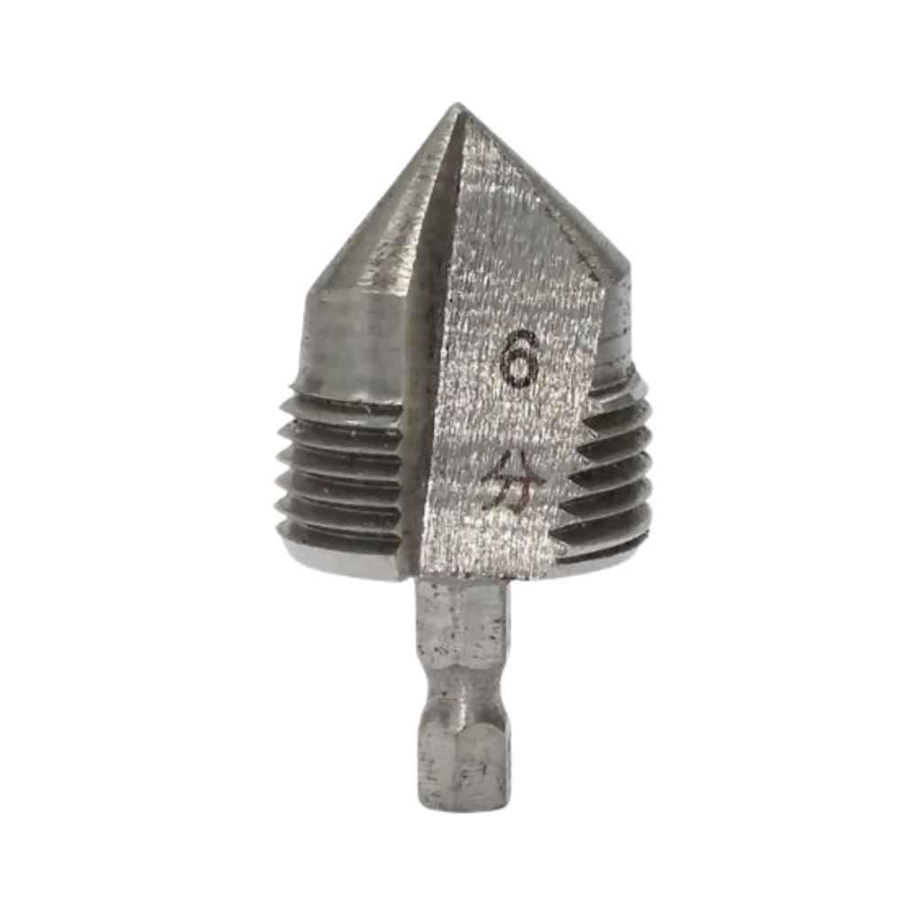Rosqueador Interno Para Tubo Pvc E Conduite 3/4 Pol 19mm Uso Em Parafusadeira E Furadeira Em Tubos De 25mm Aço Carbono