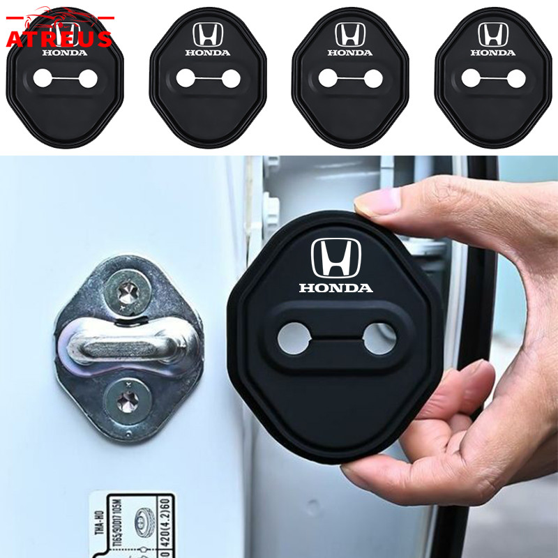 4 Pçs Honda Específico Silicone Tampa De Proteção Da Fechadura Da Porta Do Carro Para Fit City Hatch Hrv Jazz Civic g10