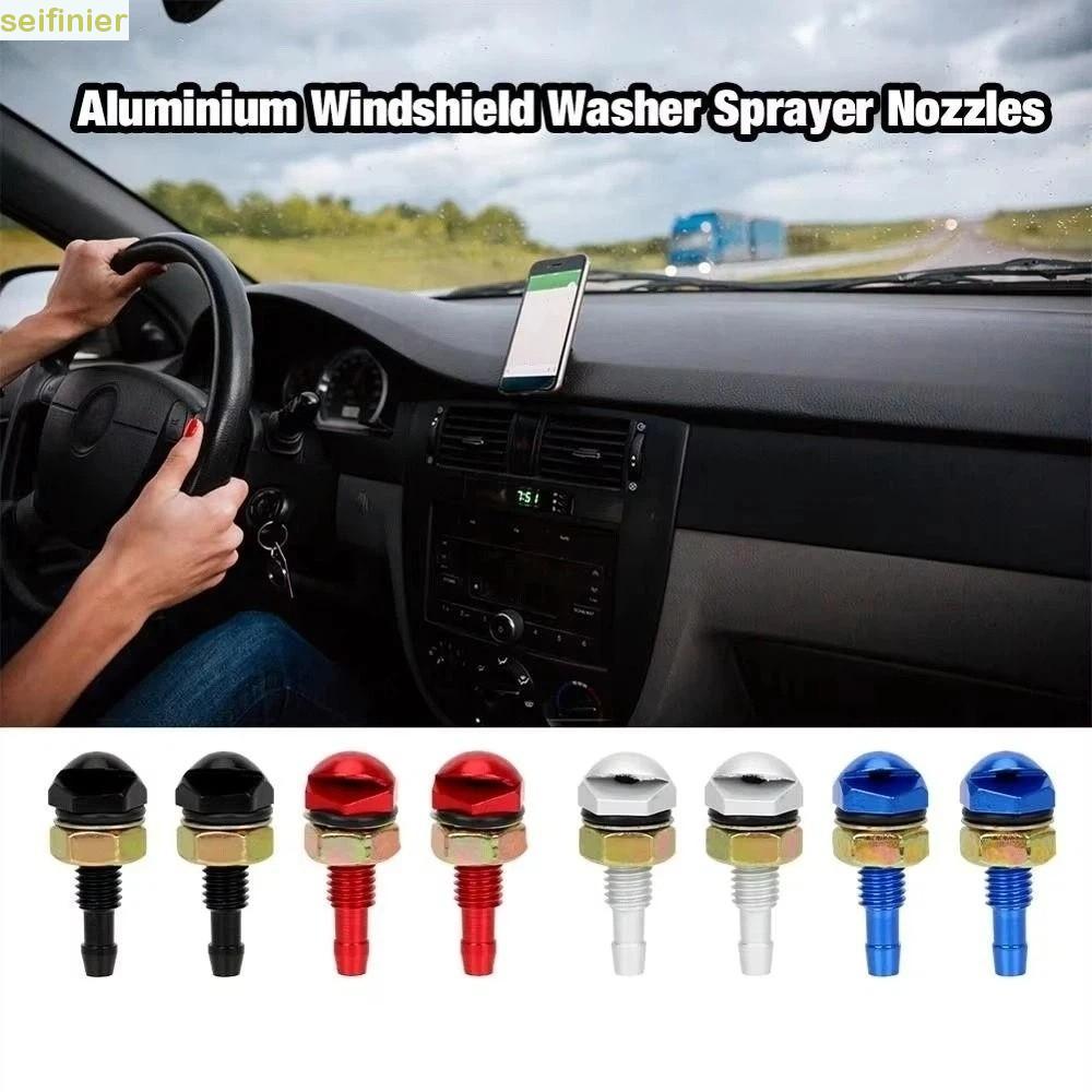 Bico Lavador De Para-Brisa SEIFINIER 2 Peças , De Jato De Arruela Em Forma De Leque De Ajuste Universal , Saída Ajustáve