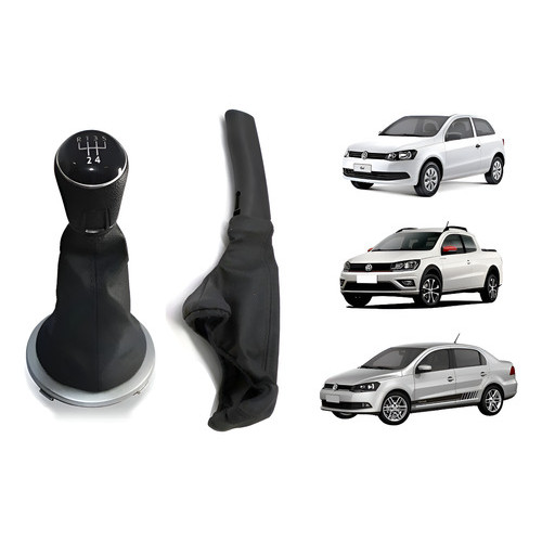 Manopla Original +coifa De Cambio Coifa Freio De Mao Gol G5
