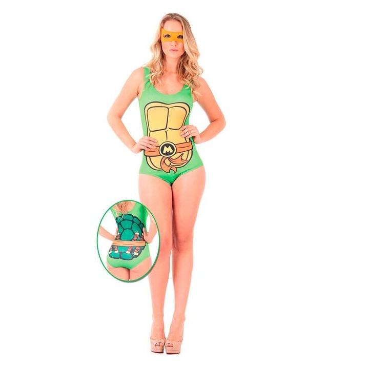 Fantasia Body Tartaruga Ninja Michelangelo Adulto