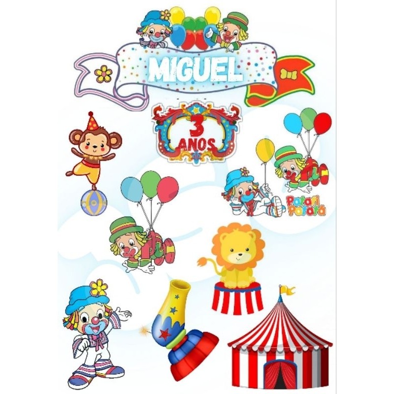 Topper ( Topo de bolo PATATI E PATATA personalizado para festa)