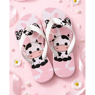 Chinelo Infantil Feminino Vaquinha Moo Cute Antiderrapante Confortável Leve Menina Moda Verão em Oferta na Shopee