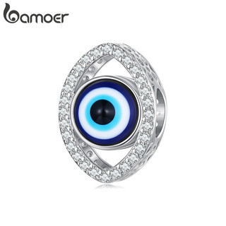 Bamoer Bead Devil Eye Pingente DIY Pulseira Colar Acessórios Para Presentes Femininos