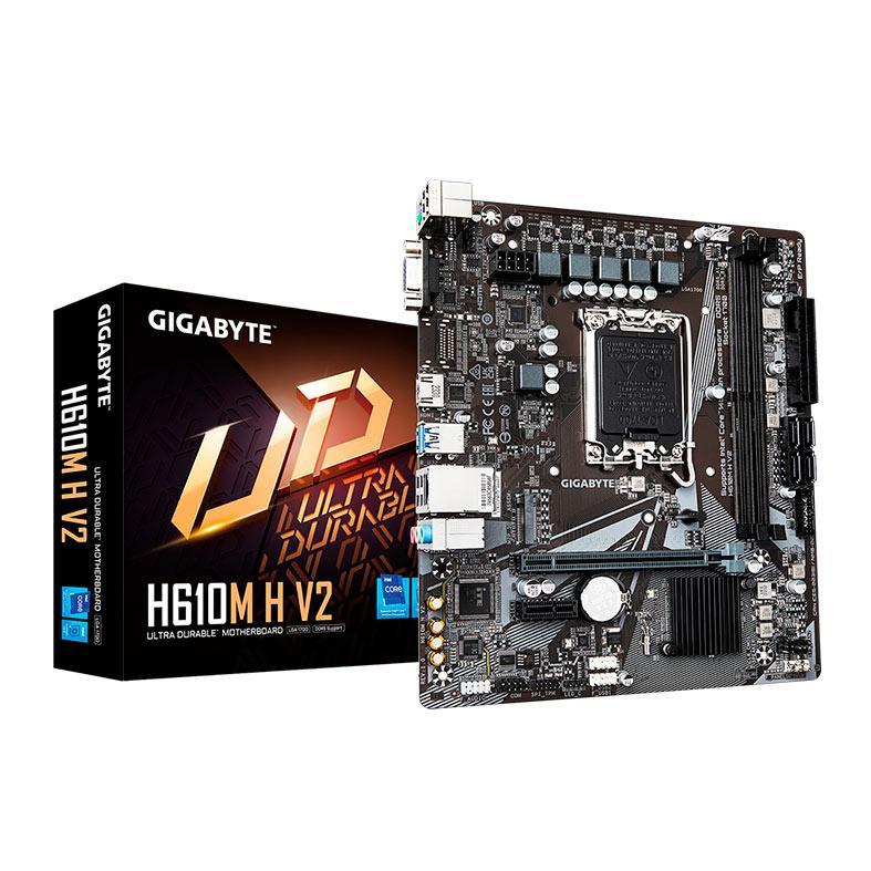 Placa Mae Gigabyte H610M H V2, DDR5, LGA 1700, M-ATX, Chipset Intel H610, H610M-H-V2 (Pichau Oficial)