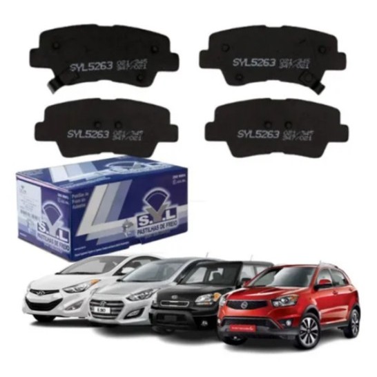 PASTILHA TRASEIRA I30/ ELANTRA /VELOSTER 13...SOUL /CERATO 1.6 13... /AZERA 12...SSANGYONG Korando 2.0