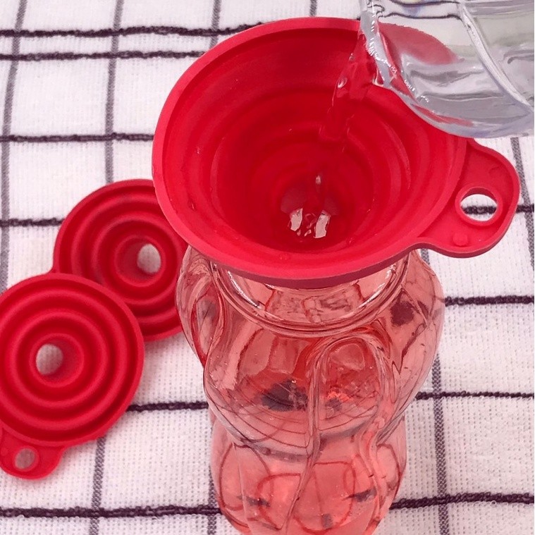 OFERTA Funil Retrátil Silicone Dobrável Cozinha Clink