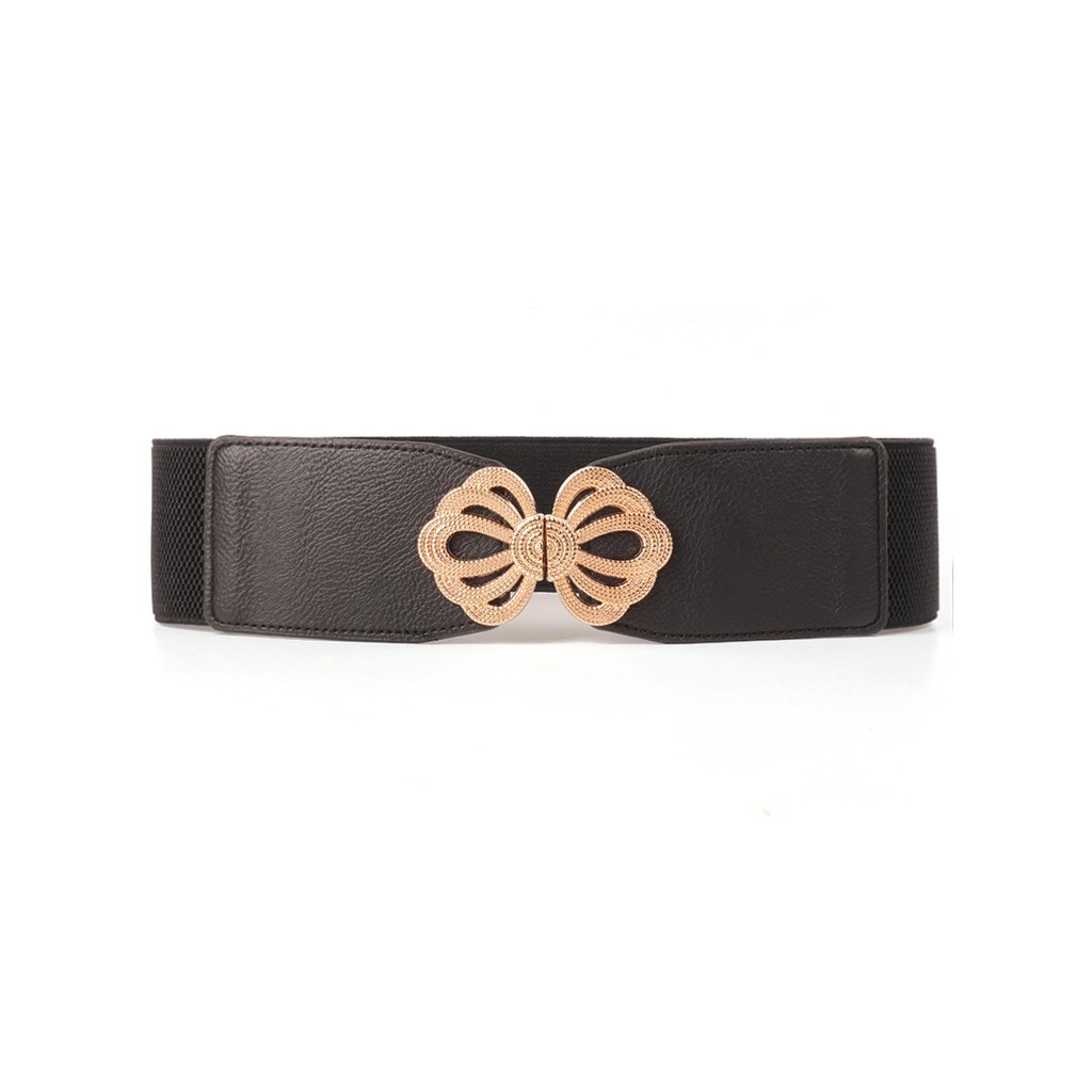 Nova moda oco arco elástico senhoras cinto largo elástico cintura selo cintura espartilho combinando saia decorativa jaq