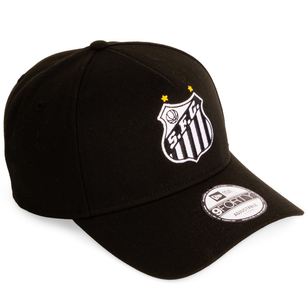 Boné New Era Santos 9FORTY Frame Snapback Aba Curva Futebol